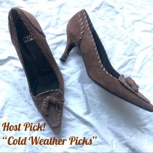 ‼️HP‼️ EUC Stuart Weitzman brown suede pumps sz 6
